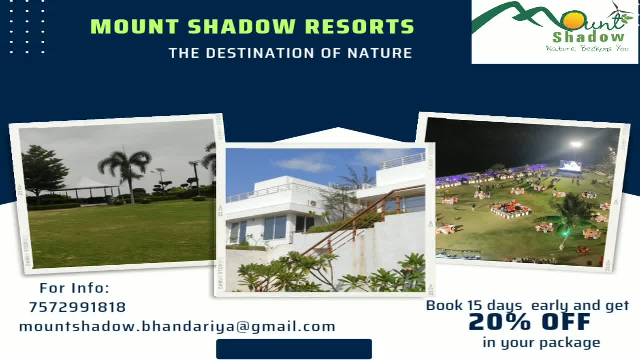 Mount Shadow Starts at โน2,040/night* - Book Mount Shadow Resort in Bhandaria ...